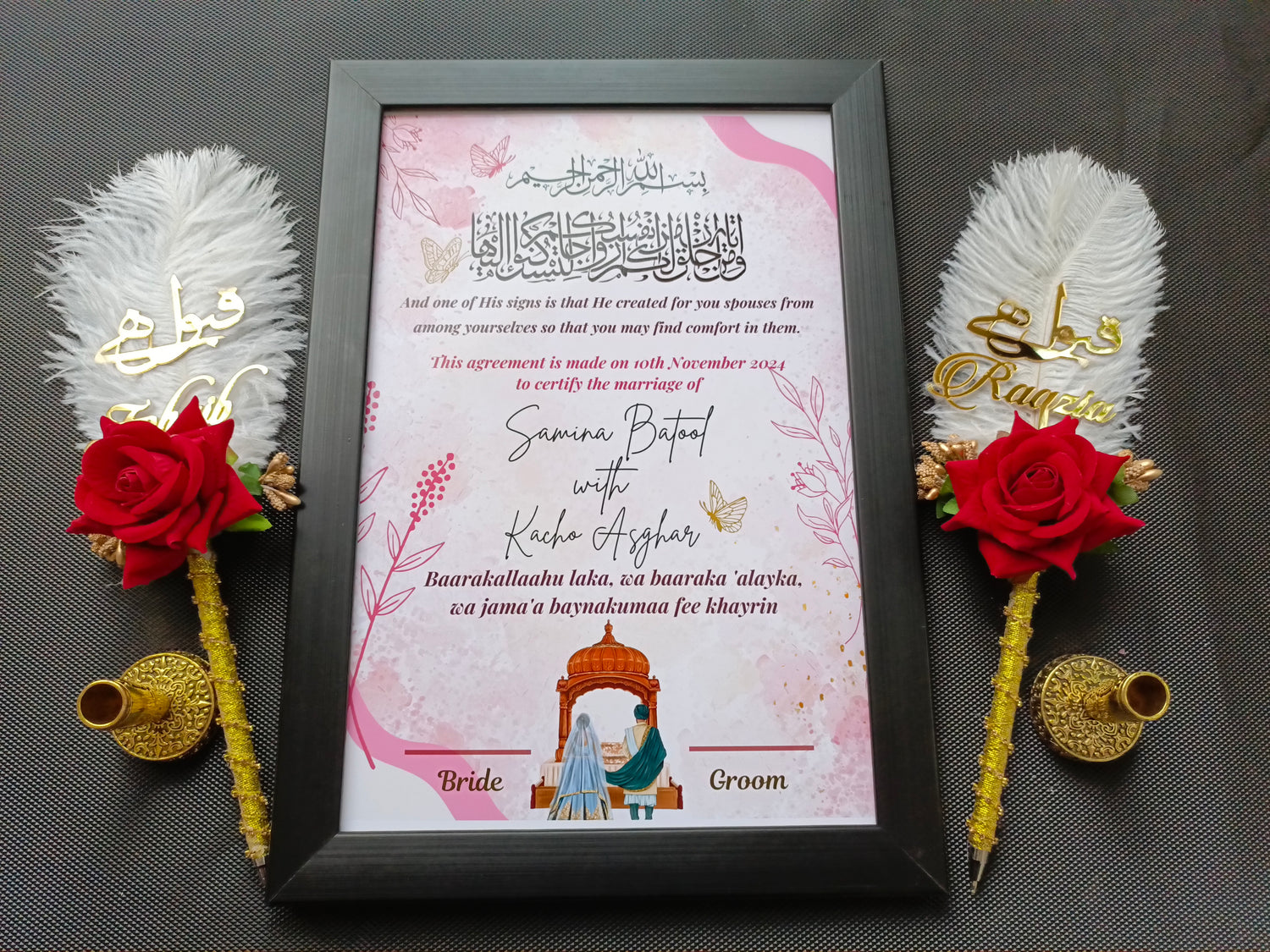 Nikah Certificate and Accessories