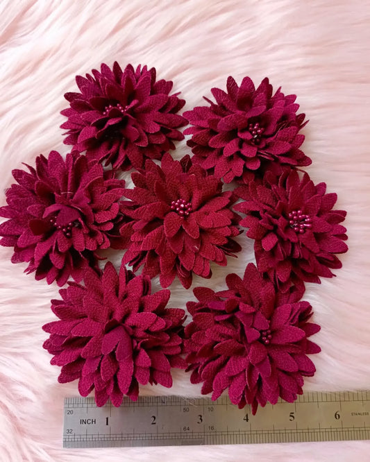 Maroon Fabric Flowers Available for Resin Art/Nikah Pens/ DIY Projects