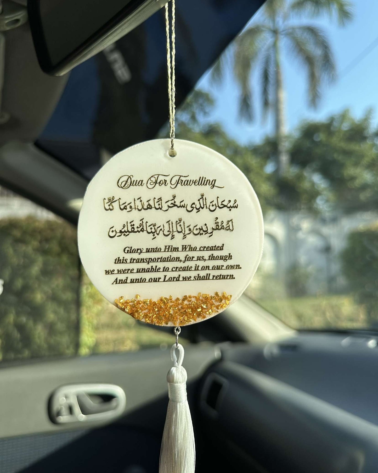 Resin Car Hanging | White Variant