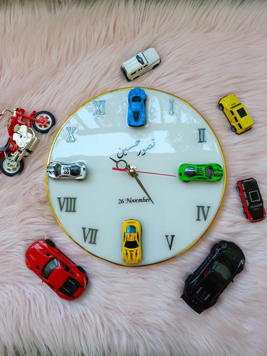 Customized Resin Wall Clock | Cars Variant