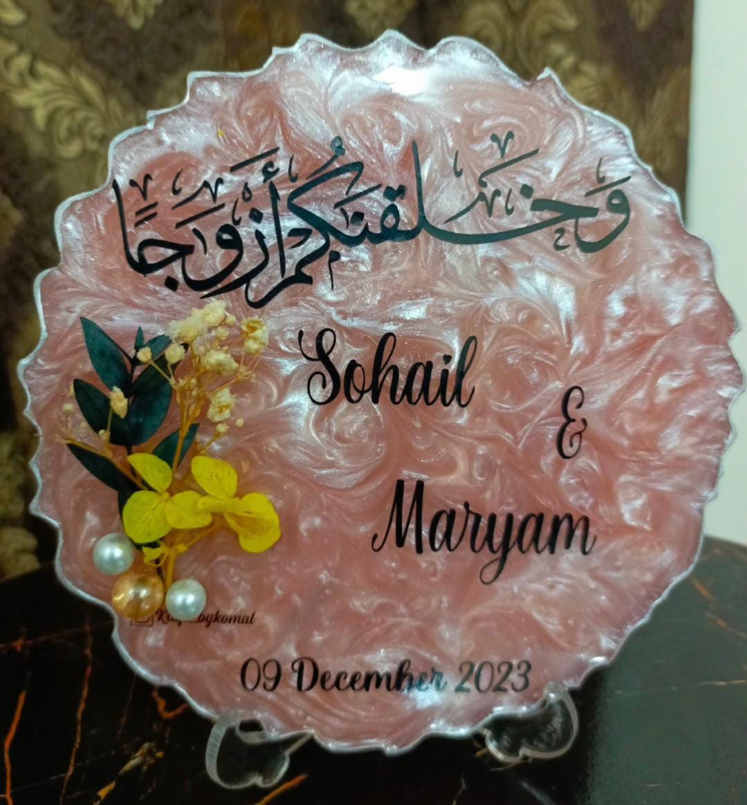 Customized Resin Plaque | 6 Inches Variant