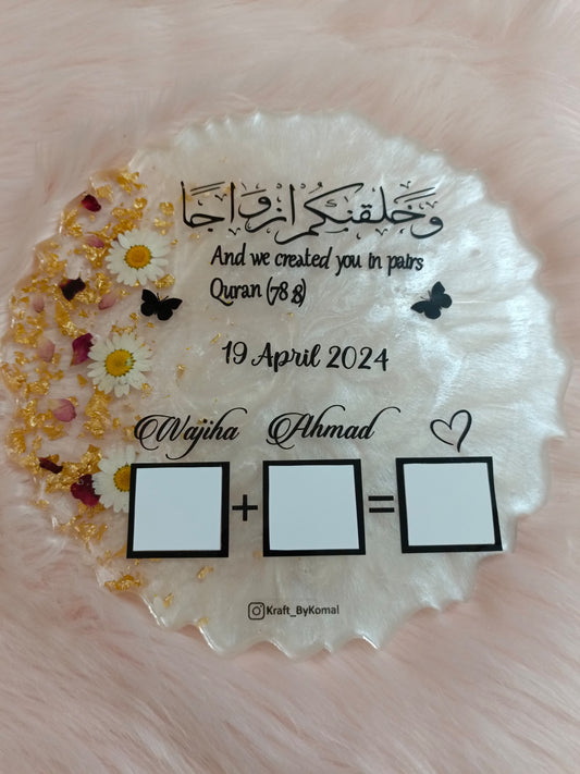 Customized Resin Plaque with Thumb Boxes | Best Seller Variant