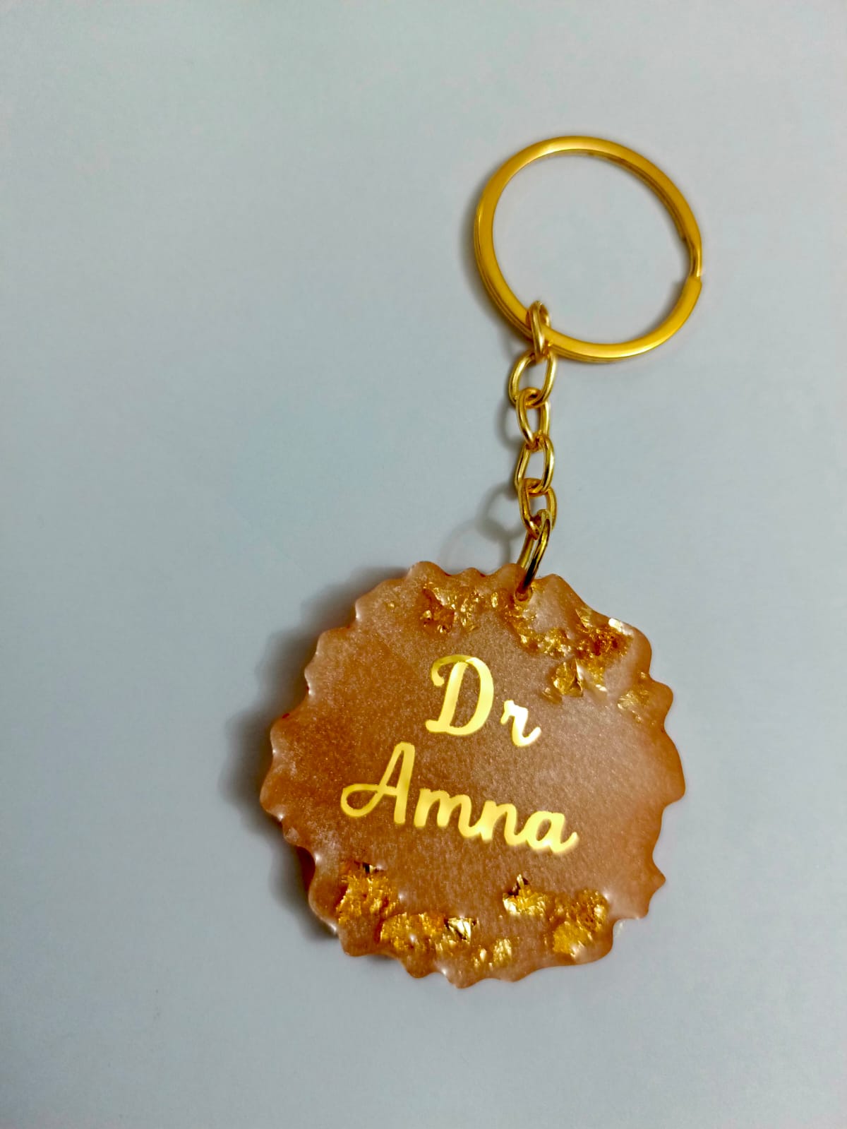 Customized 1.8 Inches Irregular Round Shaped Keychains