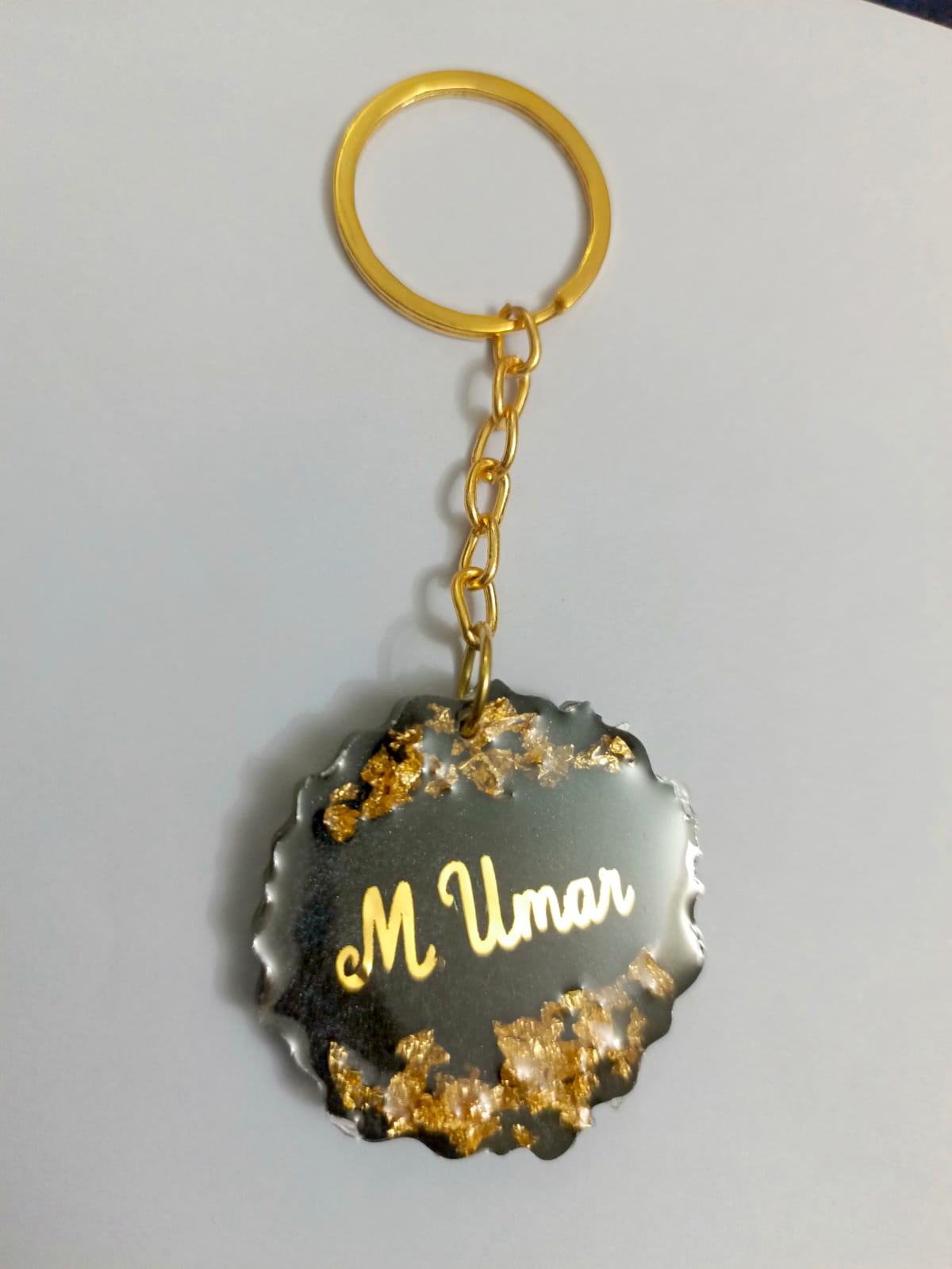 Customized 1.8 Inches Irregular Round Shaped Keychains