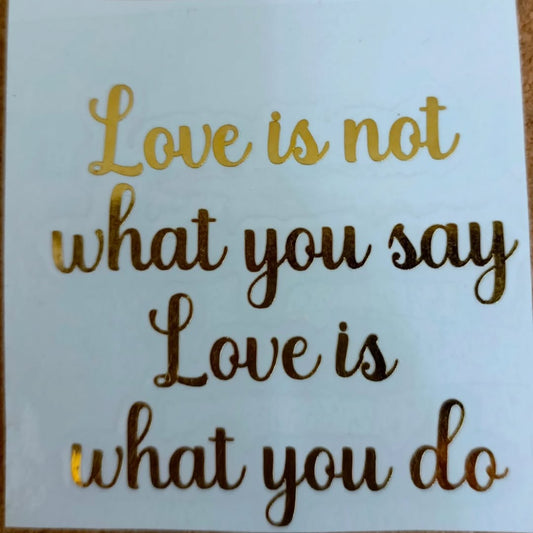 Customized Love Quotation Vinyl Sticker | 3 Inches