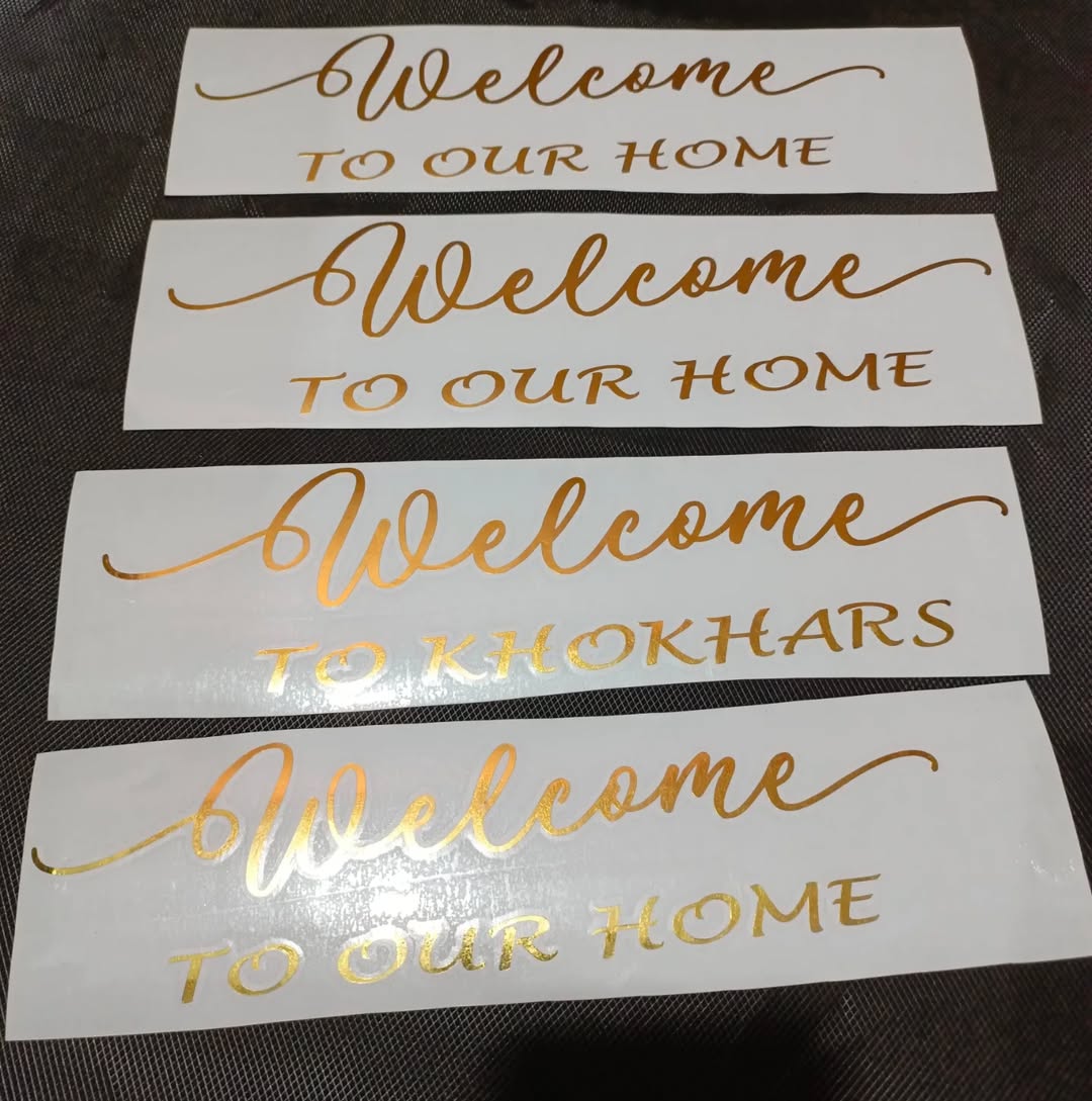 Customized Welcome Vinyl Sticker | 10 Inches