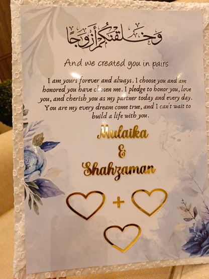 Customized Nikah Booklet | Chicken Kari Variant | A4 & A3 Size