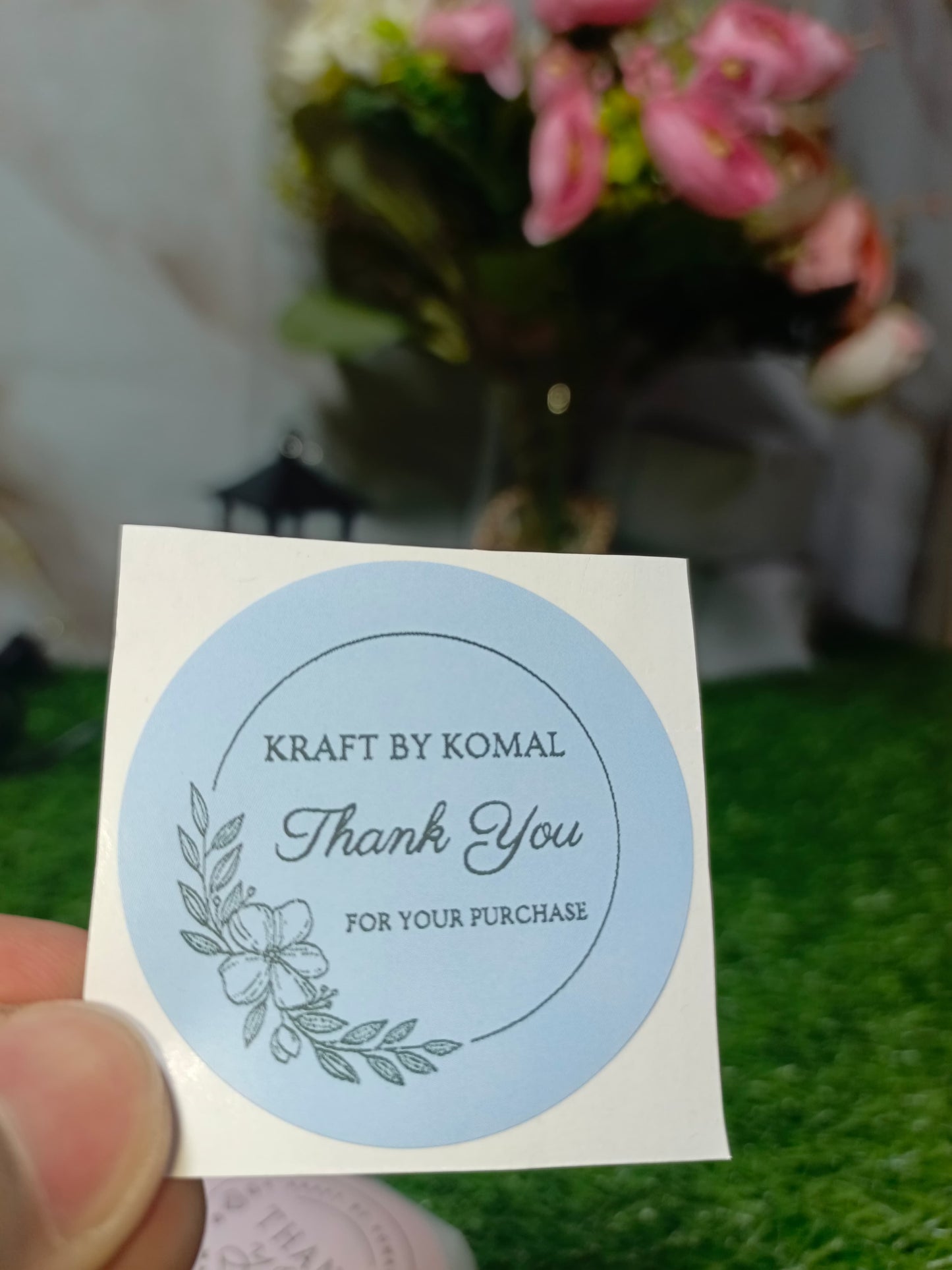 Thank You Stickers for Brand Promotion | 2x2 Inches | Multi-Color