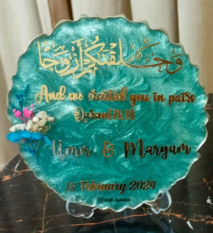 Customized 6 Inches Wedding Plaques | Mini Variants