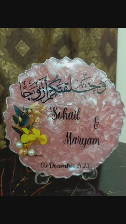 Customized Resin Plaque | 6 Inches Variant